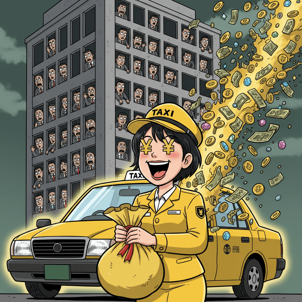 商社OL→タクシー運転手で給料倍増。もうオフィスは古い?
